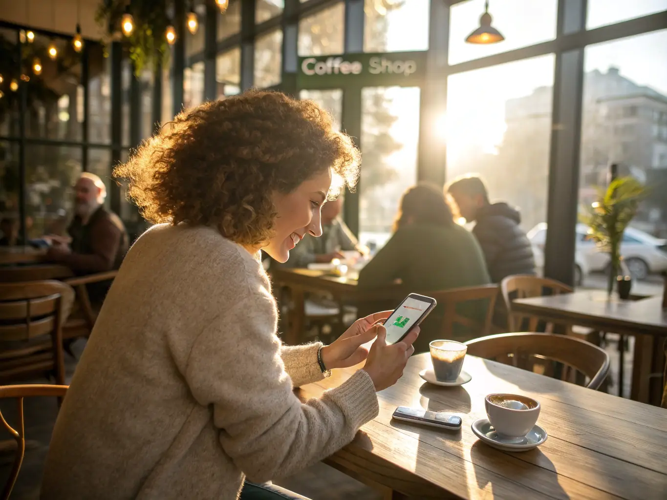 A person using a smartphone to complete an online bail bond application, showcasing the convenience and accessibility of the service.